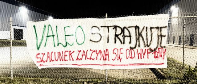 Stanowisko w sprawie poparcia strajku załogi Valeo